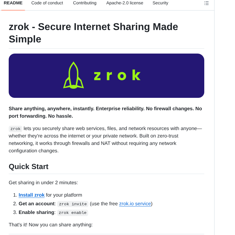 Openziti Zrok screenshot
