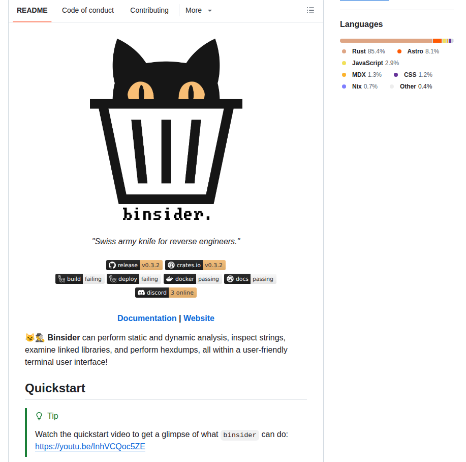 Orhun Binsider screenshot