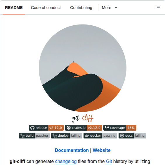 Orhun Git Cliff screenshot
