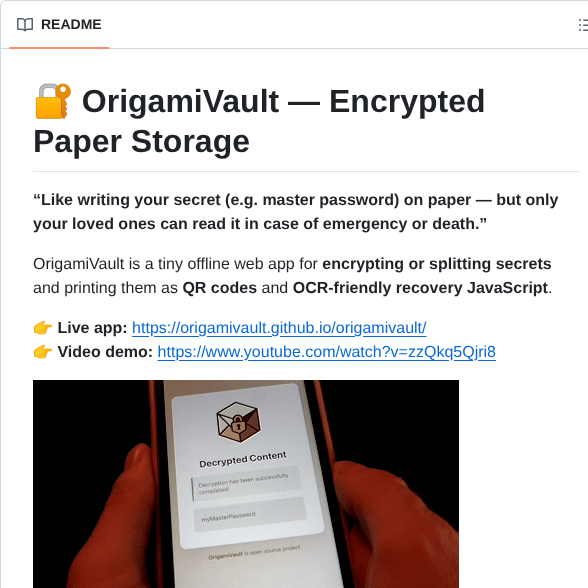 Origamivault Origamivault screenshot