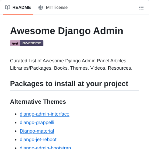 Originalankur Awesome Django Admin screenshot