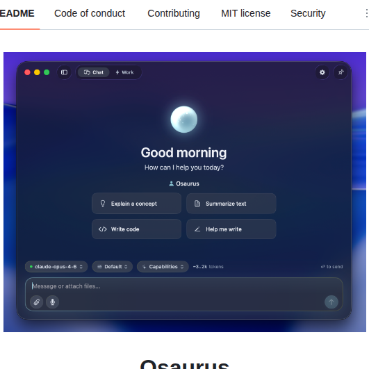 Osaurus Ai Osaurus screenshot