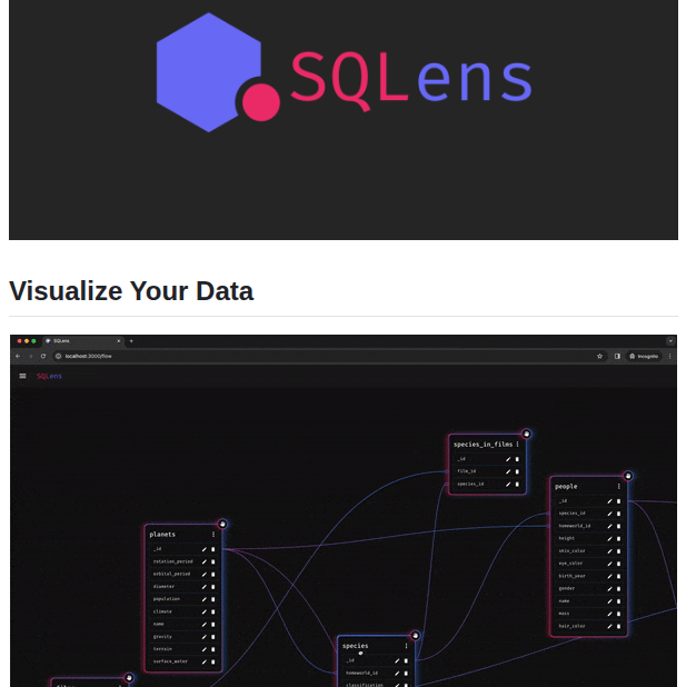 Oslabs Beta Sqlens screenshot