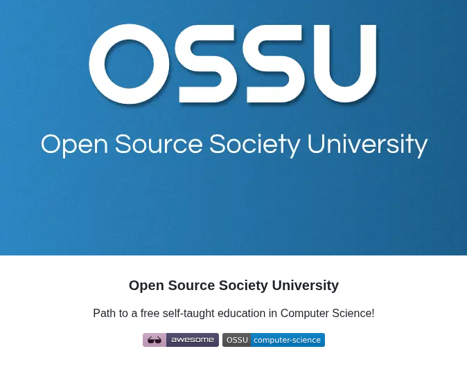 Ossu Computer Science screenshot