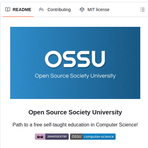 Ossu Computer Science screenshot