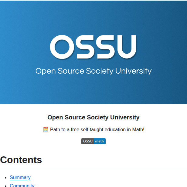 Ossu Math screenshot