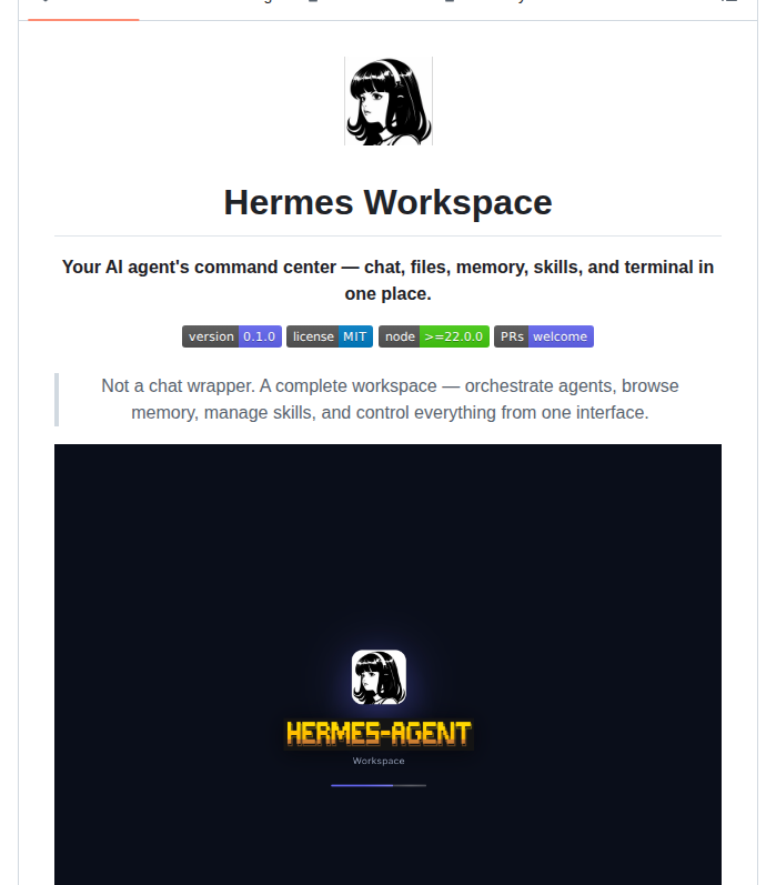 Outsourc E Hermes Workspace screenshot