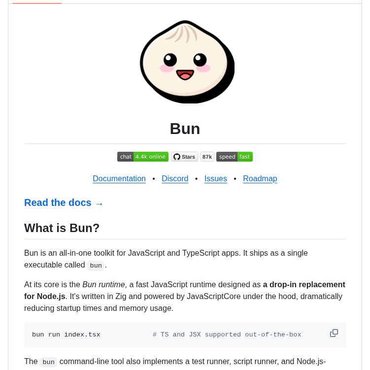 Oven Sh Bun screenshot