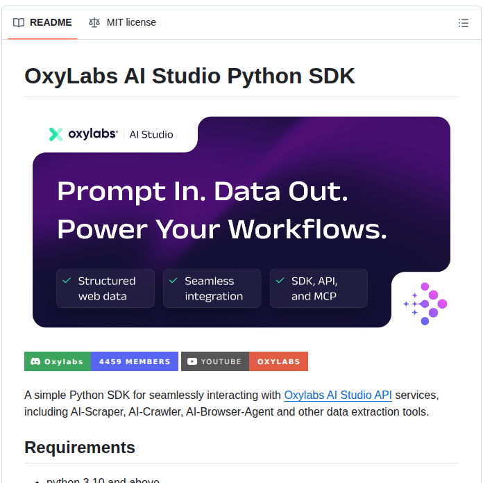 Oxylabs Oxylabs Ai Studio Py screenshot