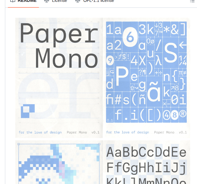 Paper Design Paper Mono screenshot