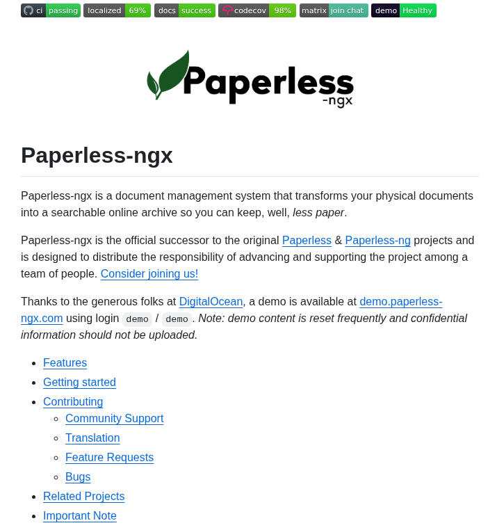 Paperless Ngx Paperless Ngx screenshot