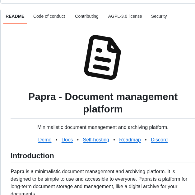 Papra Hq Papra screenshot