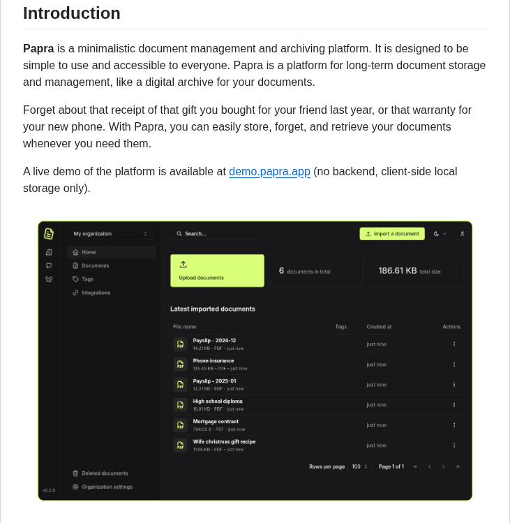 Papra Hq Papra screenshot