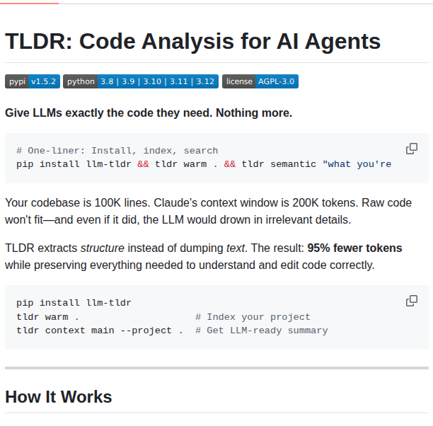 Parcadei Llm Tldr screenshot