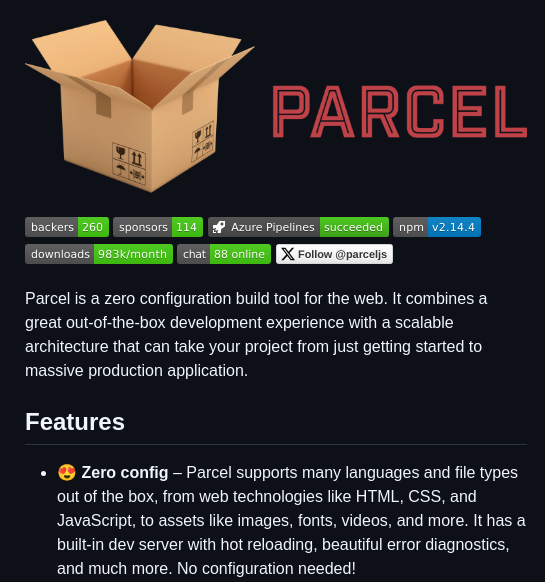 Parcel Bundler Parcel screenshot