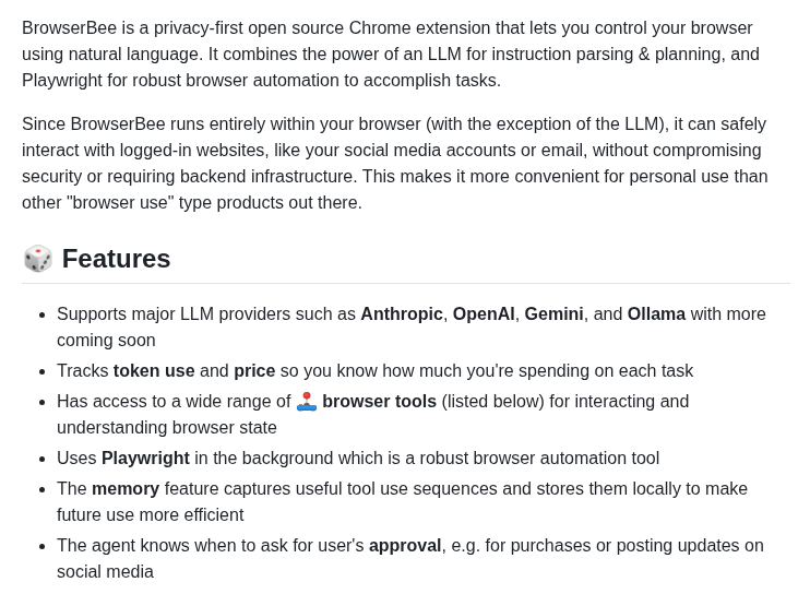 Parsaghaffari Browserbee screenshot