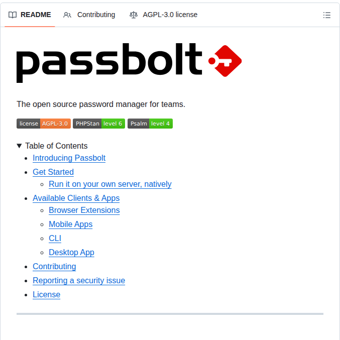 Passbolt Passbolt_api screenshot