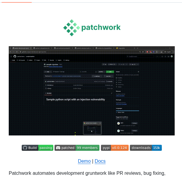 Patched Codes Patchwork screenshot