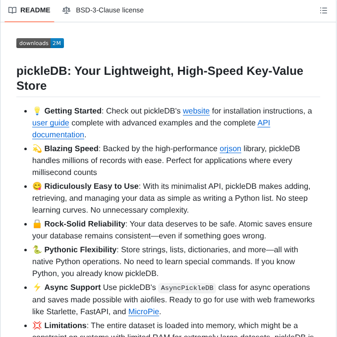 Patx Pickledb screenshot