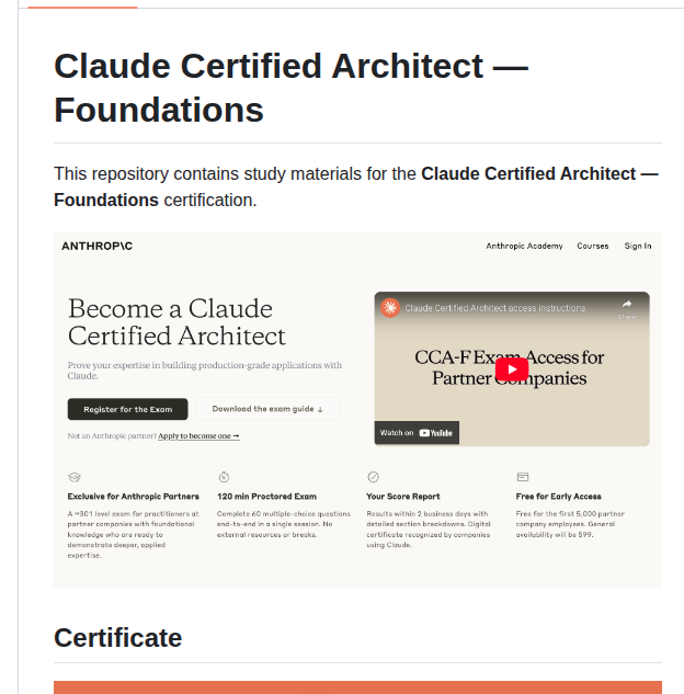 Paullarionov Claude Certified Architect screenshot