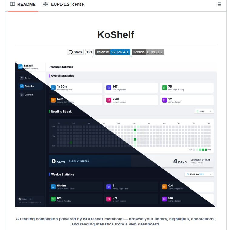 Paviro Koshelf screenshot