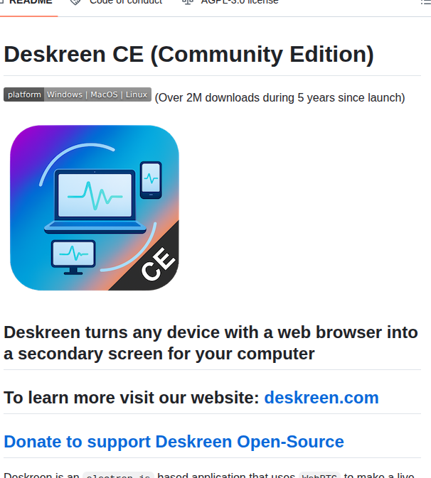 Pavlobu Deskreen screenshot