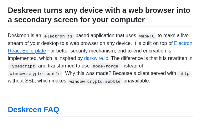 Pavlobu Deskreen screenshot