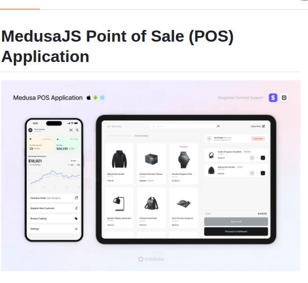 Pavlotsyhanok Medusa Pos React screenshot