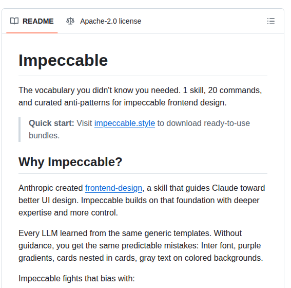 Pbakaus Impeccable screenshot