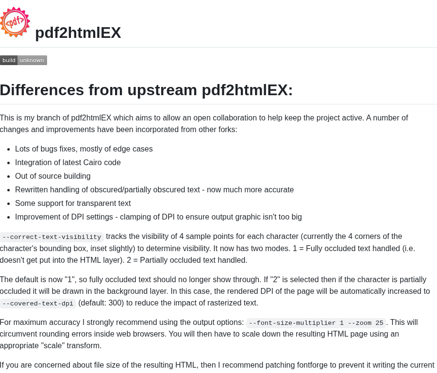 Pdf2htmlex Pdf2htmlex screenshot