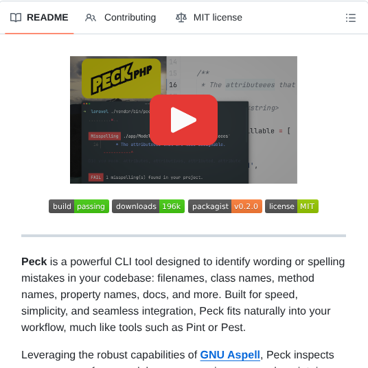 Peckphp Peck screenshot
