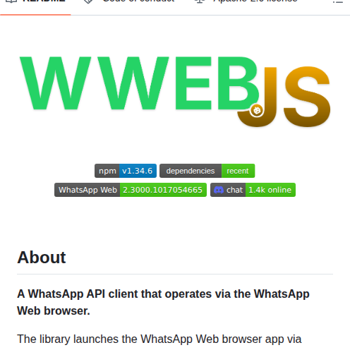 Pedroslopez Whatsapp Web.js screenshot