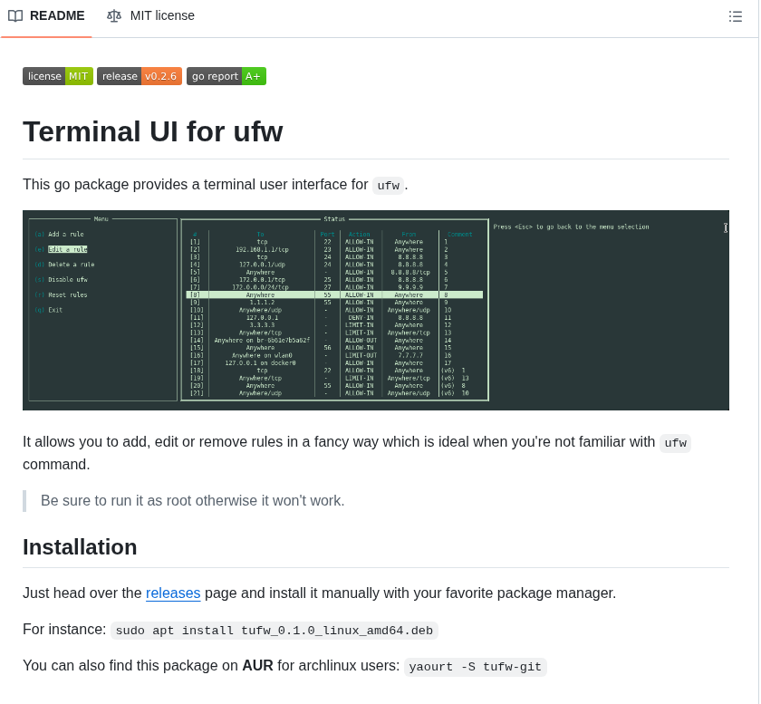 Peltho Tufw screenshot