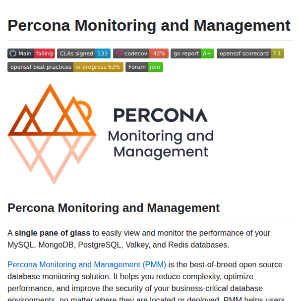 Percona Pmm screenshot