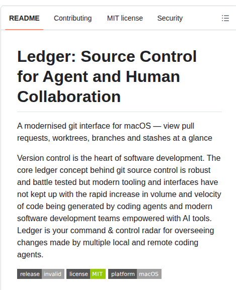 Peterjthomson Ledger screenshot
