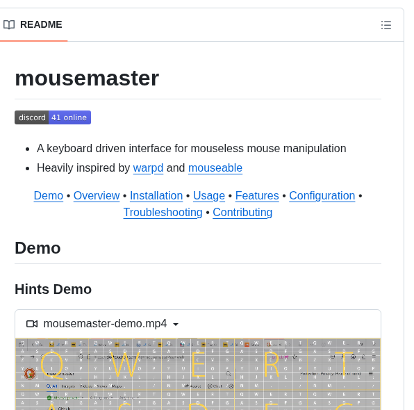 Petoncle Mousemaster screenshot