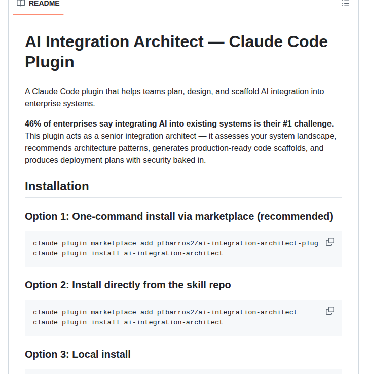 Pfbarros2 Ai Integration Architect Plugin screenshot