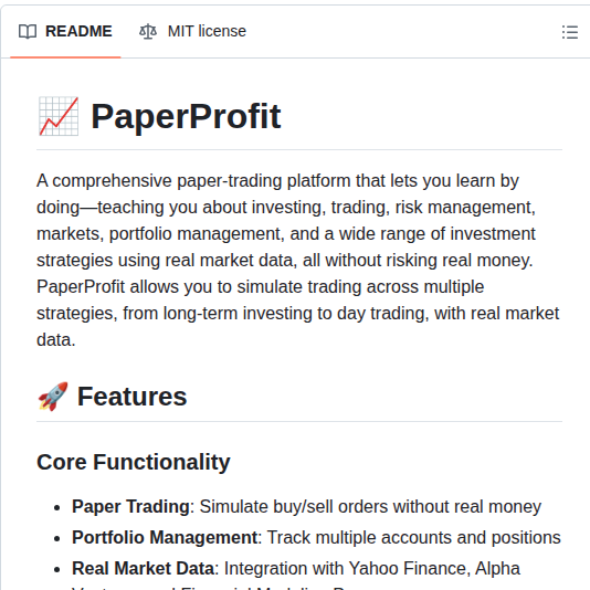 Pg1 Paper Profit screenshot