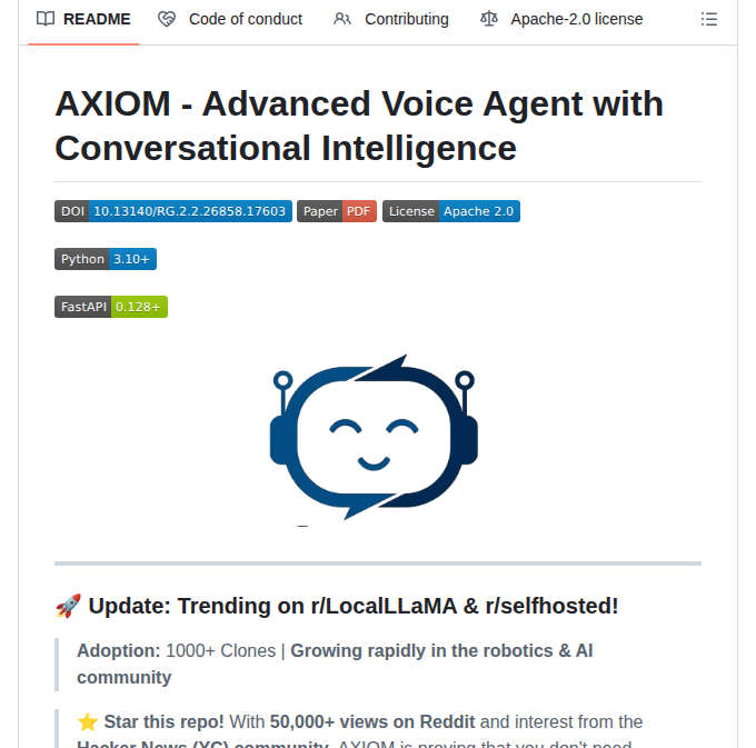 Pheonix Delta Axiom Voice Agent screenshot