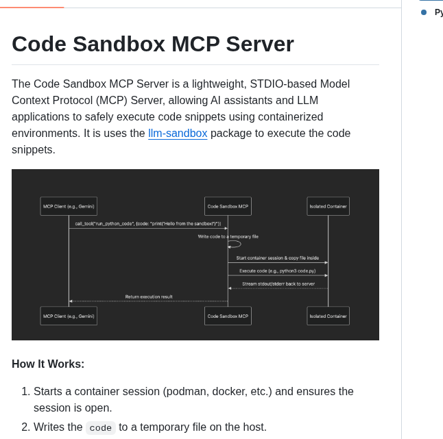Philschmid Code Sandbox Mcp screenshot