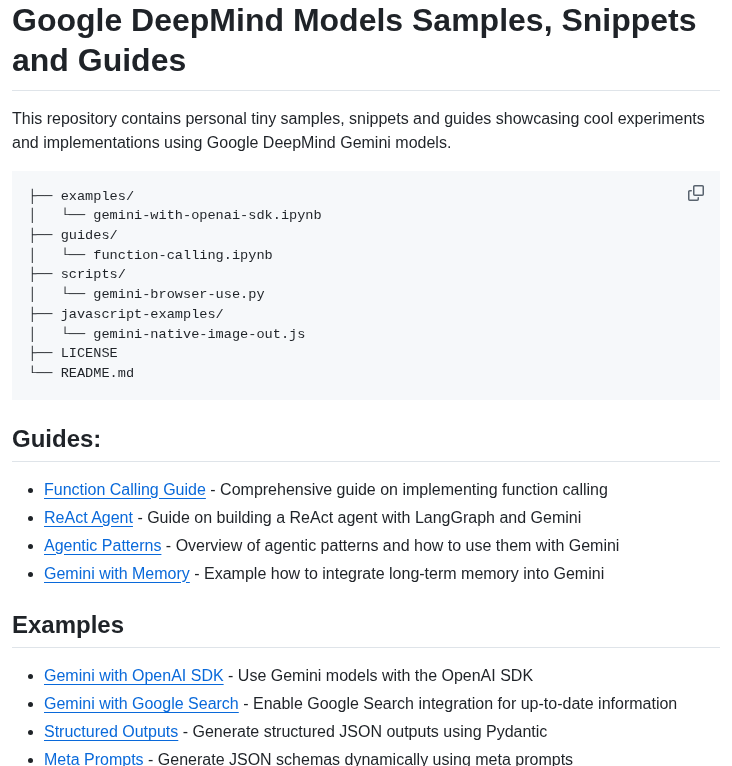 Philschmid Gemini Samples screenshot