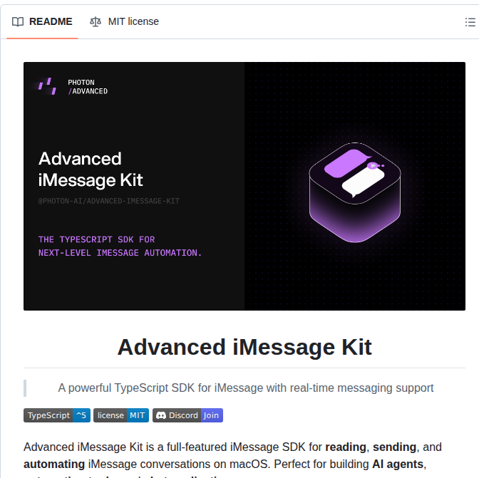 Photon Hq Advanced Imessage Kit screenshot