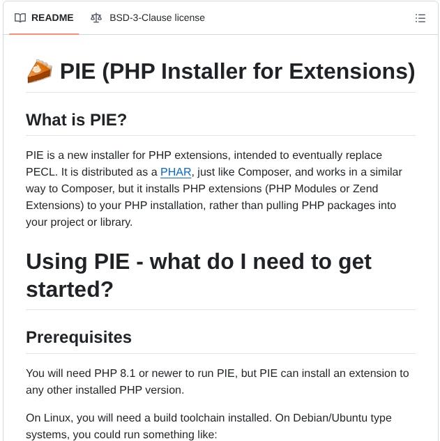 Php Pie screenshot