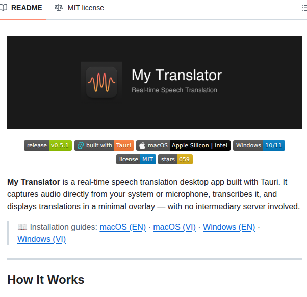 Phuc Nt My Translator：複数言語対応の翻訳ツールをOSSで実装 - AIツール日本語解説 | AI Heartland
