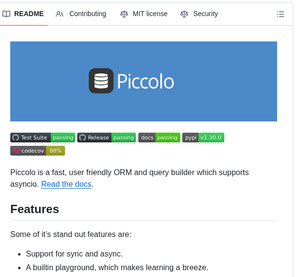 Piccolo Orm Piccolo screenshot