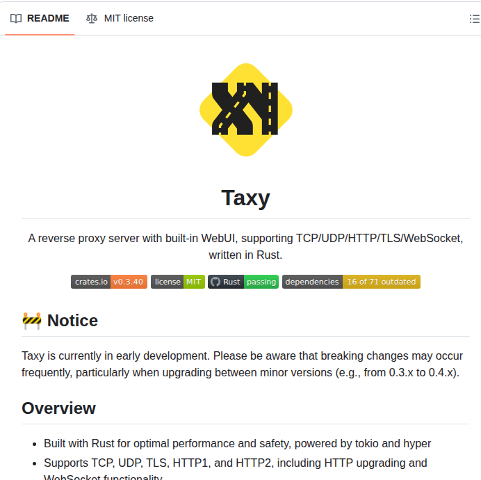Picohz Taxy screenshot