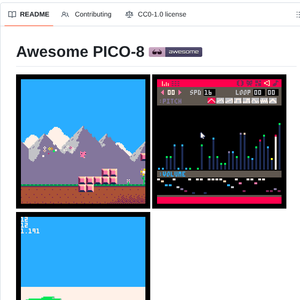 Pico 8 Awesome Pico 8 screenshot