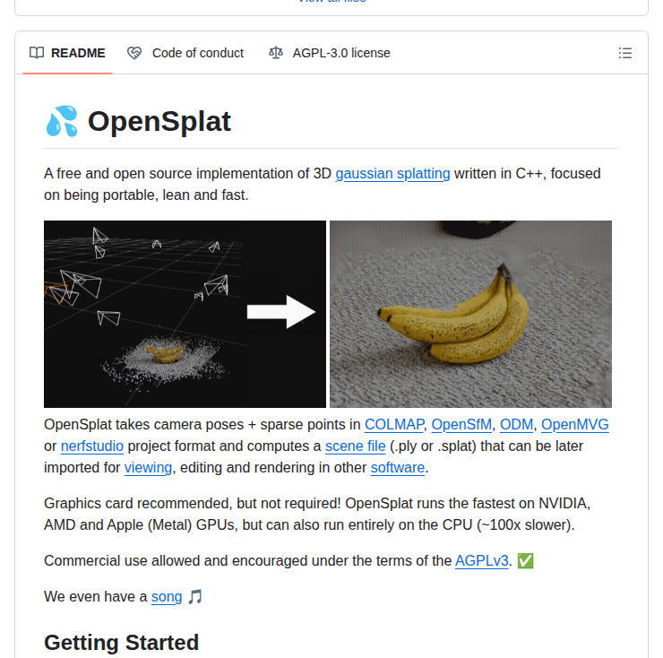 Pierotofy Opensplat screenshot