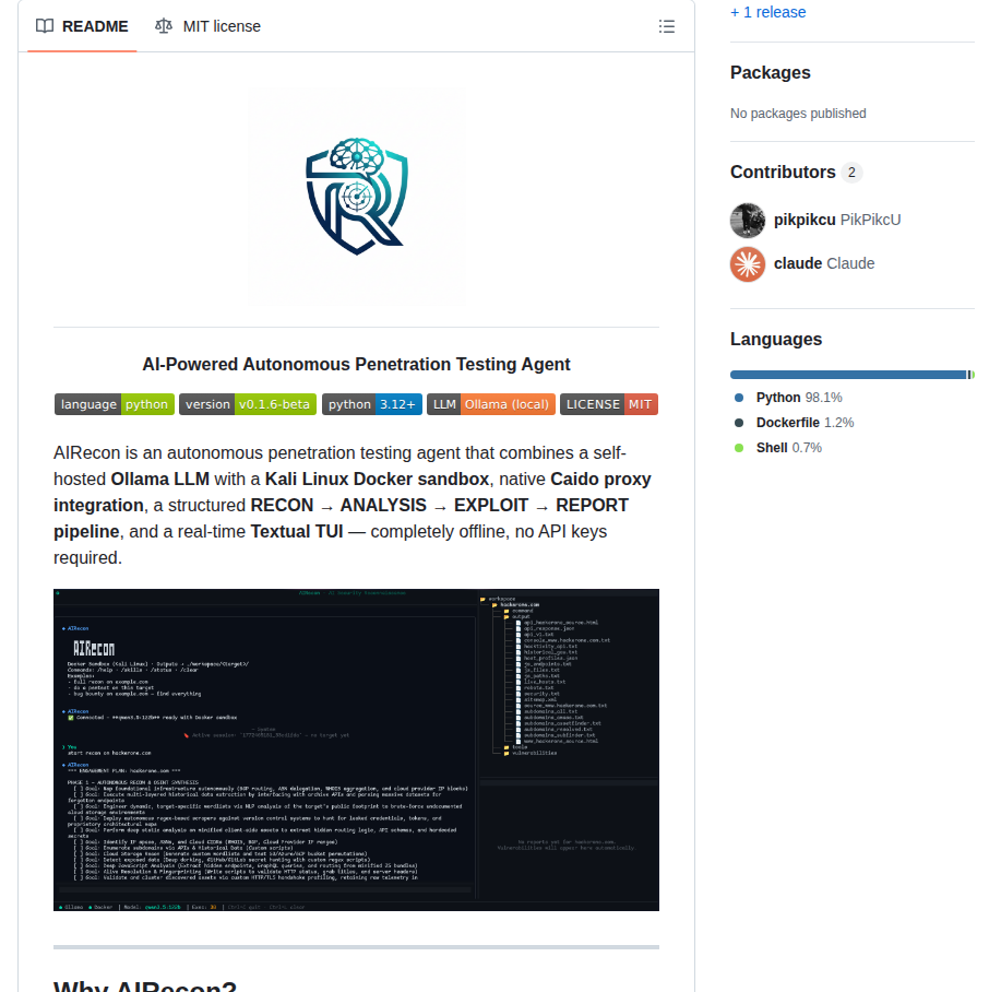Pikpikcu Airecon screenshot