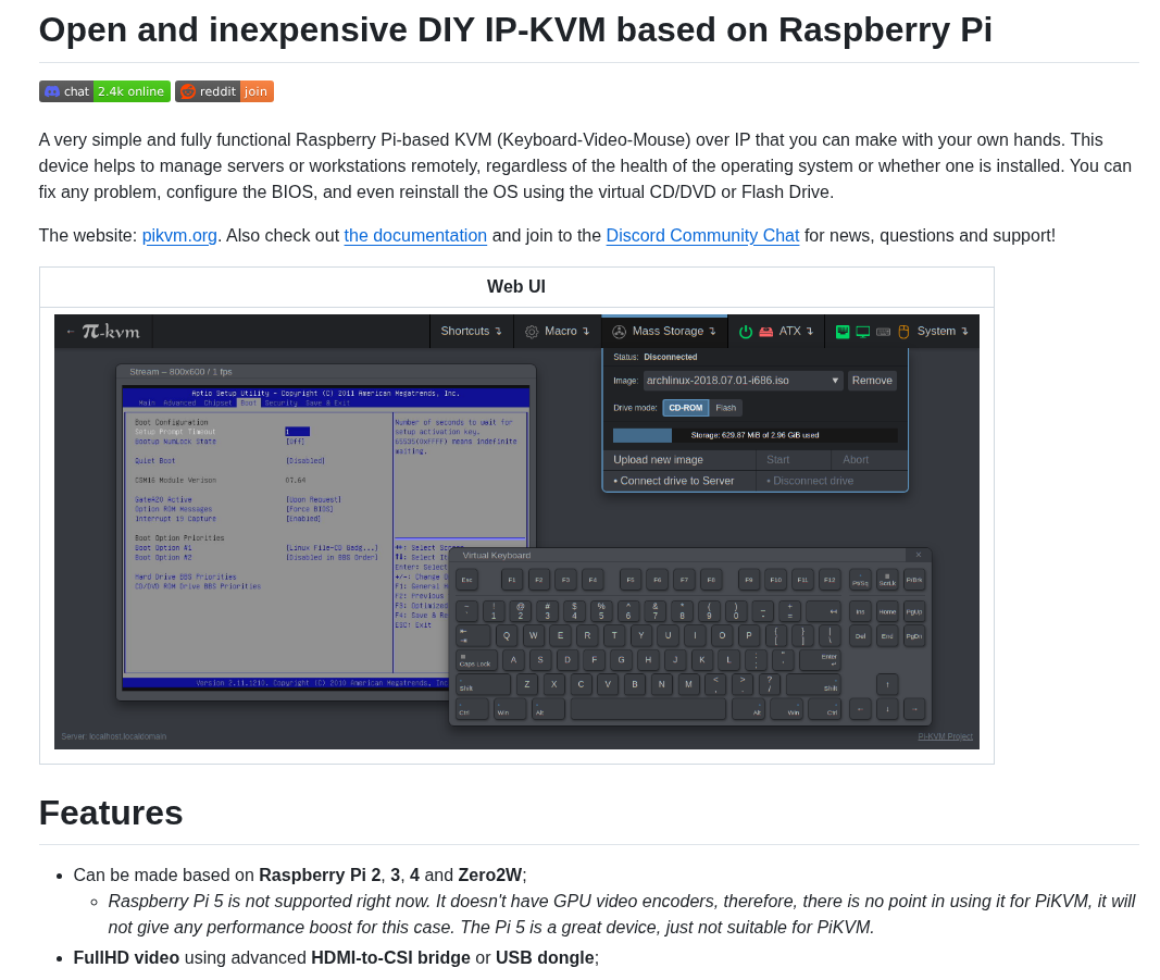 Pikvm Pikvm screenshot